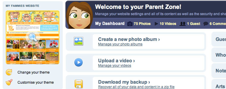 Create your free account on the secure parent zone