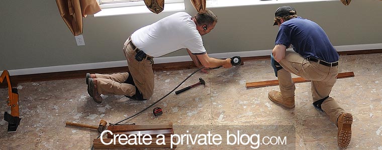 Your family house blog with private access